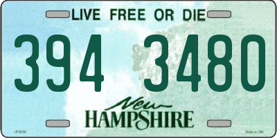 NH license plate 3943480