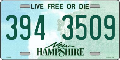 NH license plate 3943509