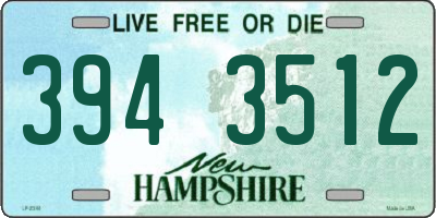 NH license plate 3943512