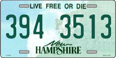 NH license plate 3943513