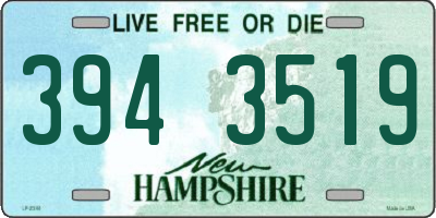 NH license plate 3943519