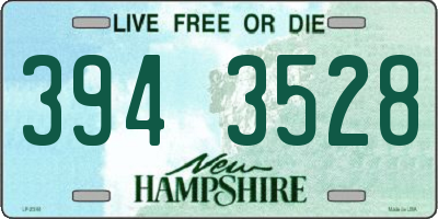 NH license plate 3943528