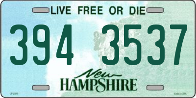 NH license plate 3943537