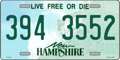 NH license plate 3943552