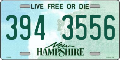 NH license plate 3943556
