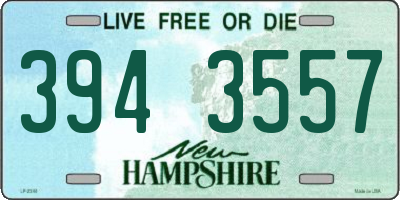 NH license plate 3943557