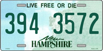 NH license plate 3943572