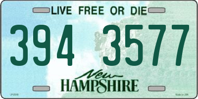 NH license plate 3943577