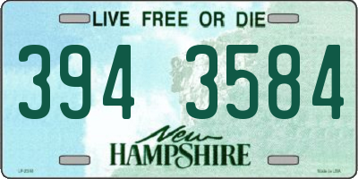 NH license plate 3943584