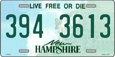 NH license plate 3943613