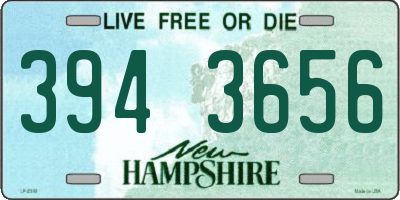 NH license plate 3943656