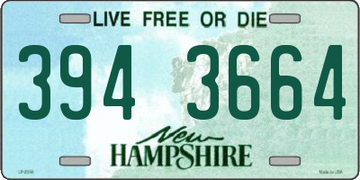 NH license plate 3943664