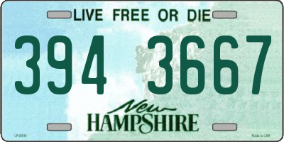 NH license plate 3943667