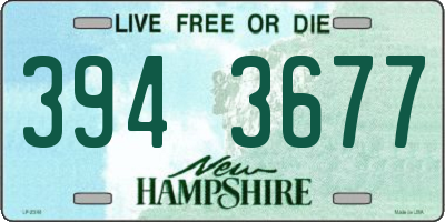 NH license plate 3943677