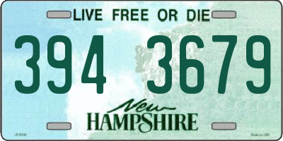 NH license plate 3943679