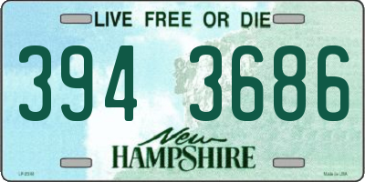 NH license plate 3943686