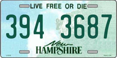 NH license plate 3943687