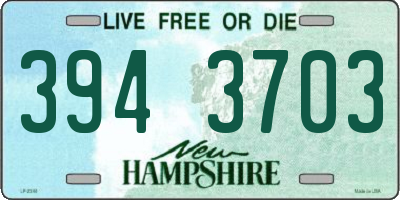NH license plate 3943703