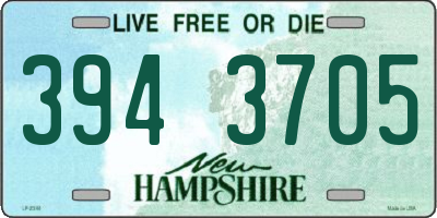 NH license plate 3943705
