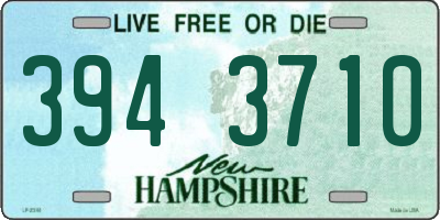 NH license plate 3943710