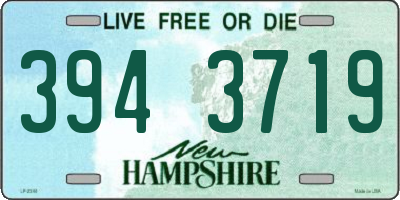 NH license plate 3943719