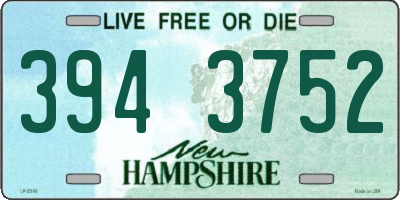 NH license plate 3943752