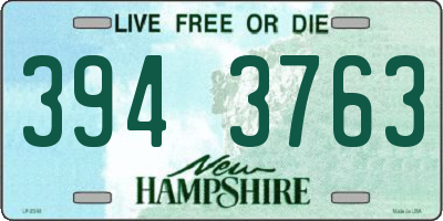 NH license plate 3943763