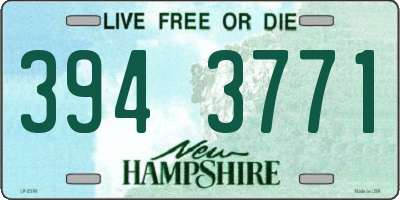 NH license plate 3943771