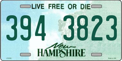 NH license plate 3943823