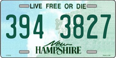 NH license plate 3943827