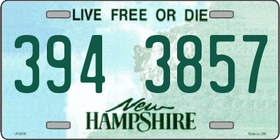 NH license plate 3943857