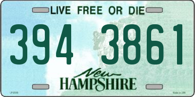 NH license plate 3943861