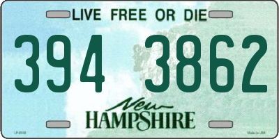 NH license plate 3943862