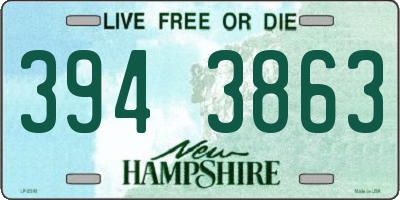 NH license plate 3943863