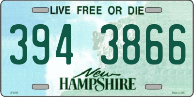 NH license plate 3943866