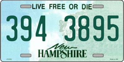 NH license plate 3943895