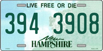 NH license plate 3943908