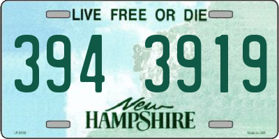 NH license plate 3943919