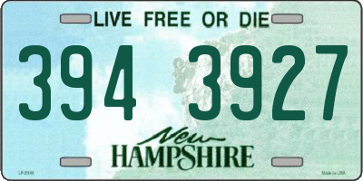 NH license plate 3943927