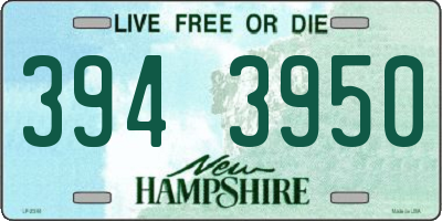 NH license plate 3943950