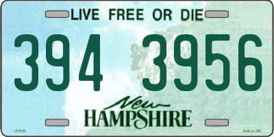 NH license plate 3943956
