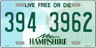 NH license plate 3943962
