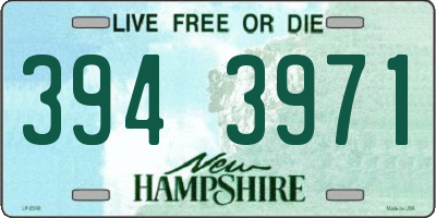 NH license plate 3943971