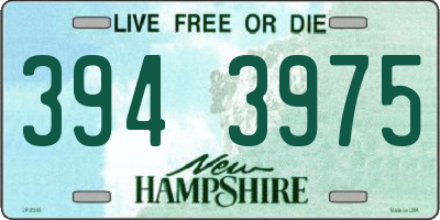 NH license plate 3943975