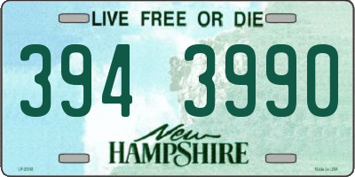 NH license plate 3943990