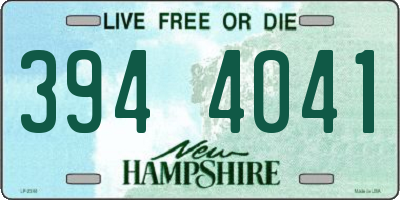 NH license plate 3944041