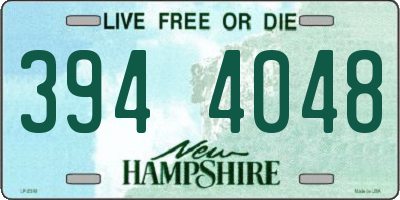 NH license plate 3944048