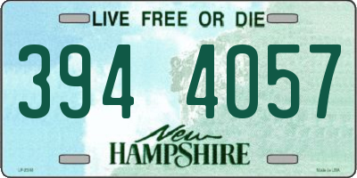 NH license plate 3944057