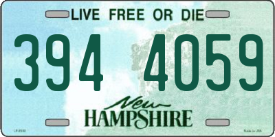NH license plate 3944059