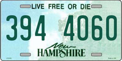 NH license plate 3944060
